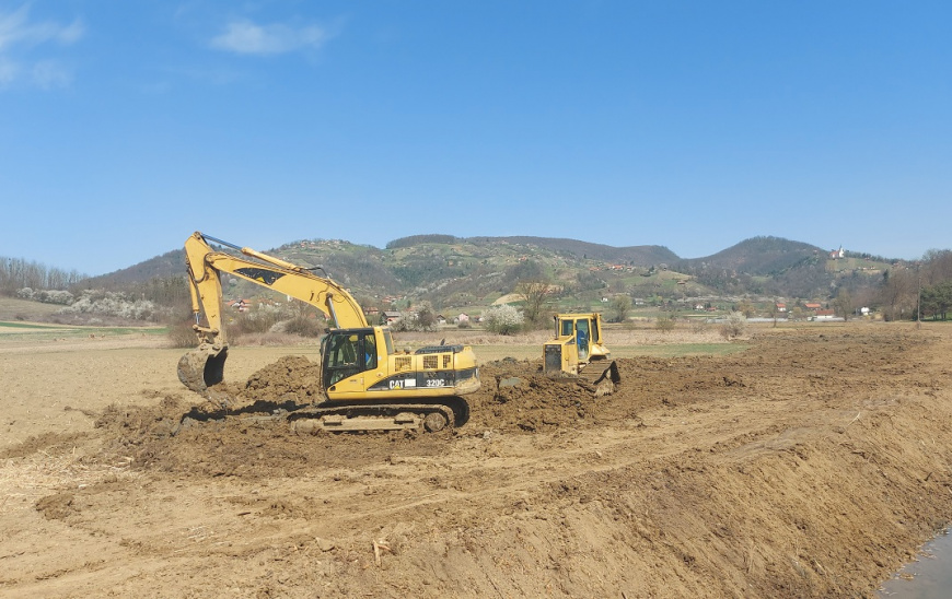 Radovi na potoku Sopotnica